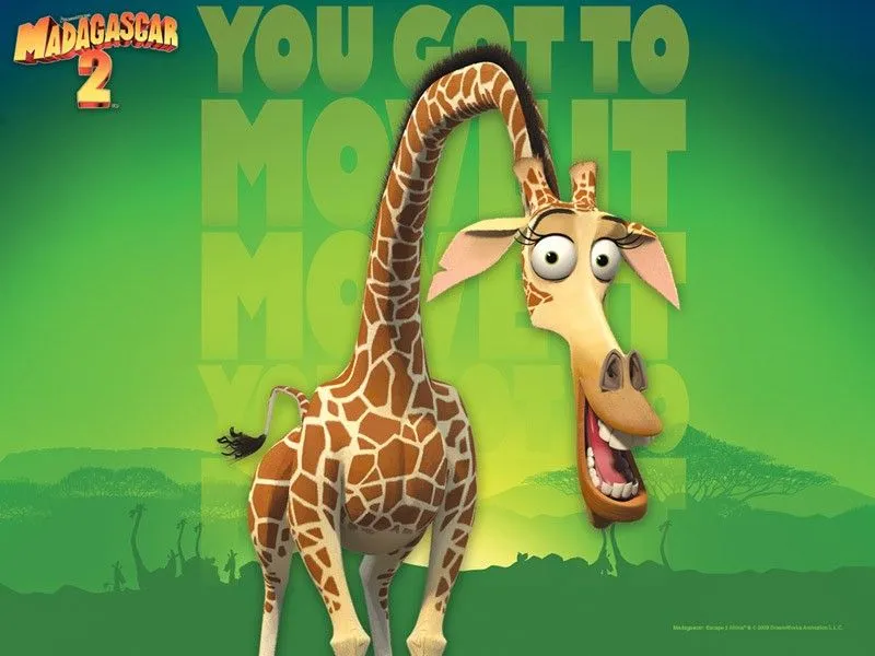 Fondos e íconos: Madagascar 2 - Fondo de Melman la jirafa