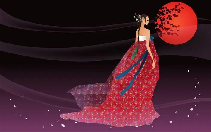 Vectorial de fondo de pantalla de mujeres coreanas (2) #20 - Fondo ...