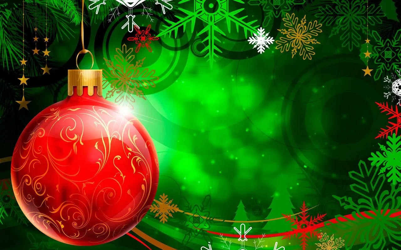 Fondos de Navidad — Árbol, Decoraciones de Navidad, Los copos de ... Fondos de Navidad — Árbol, Decoraciones de Navidad, Los copos de ...
