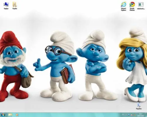 Fondos de pantalla 3D con movimiento de los pitufos - Imagui