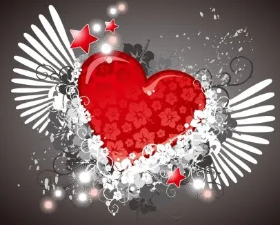 Fondos De Pantalla De Corazones Con Alas