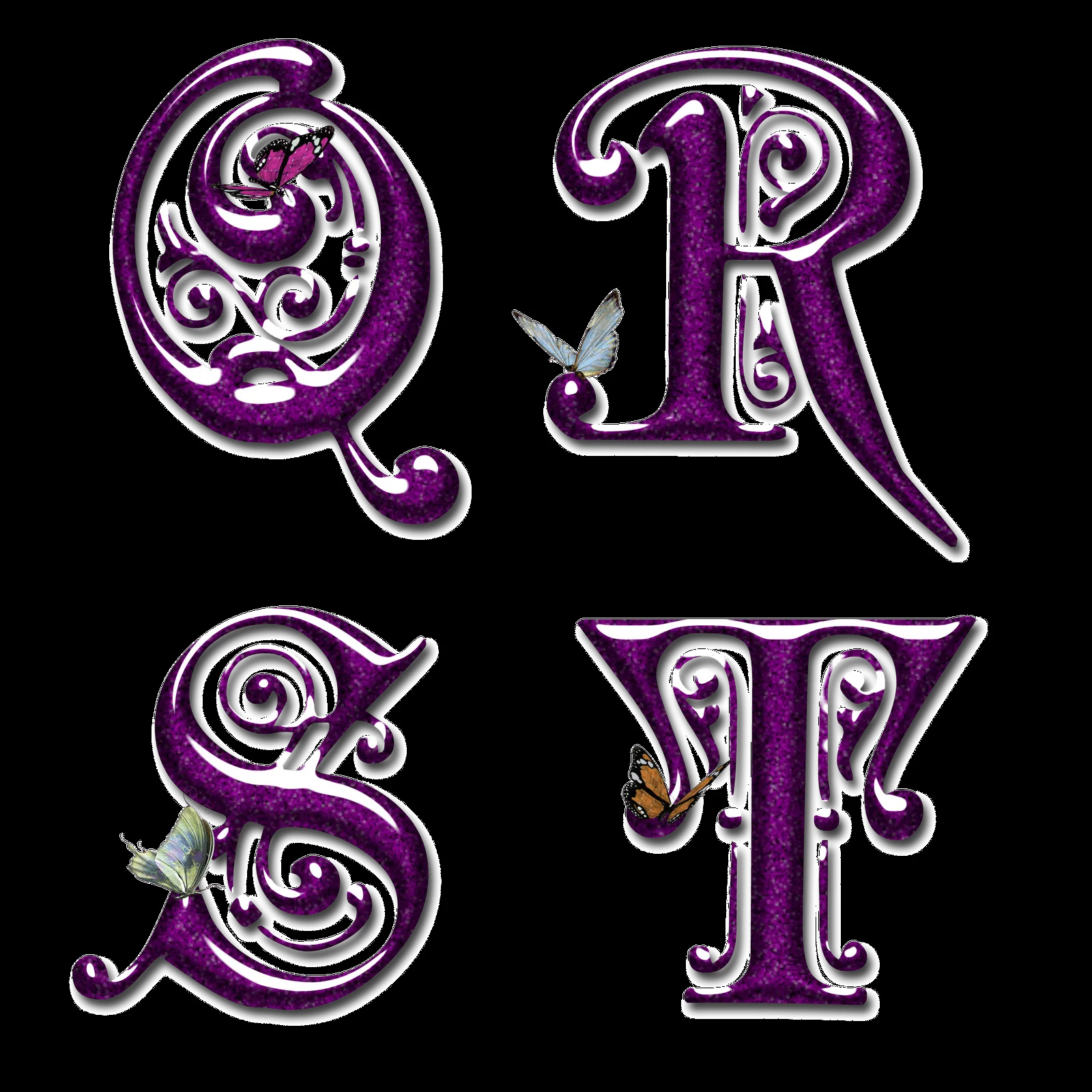 ღFondos De Pantalla y Mucho Másღ≈: Alfabeto lila con mariposas PNG ღFondos De Pantalla y Mucho Másღ≈: Alfabeto lila con mariposas PNG