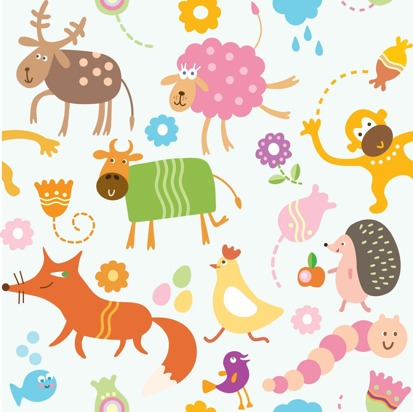 Fondos infantiles de animales
