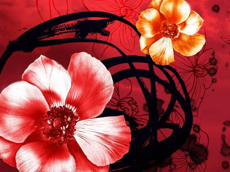 Fondos de Pantalla / Flores / Pintura Flor