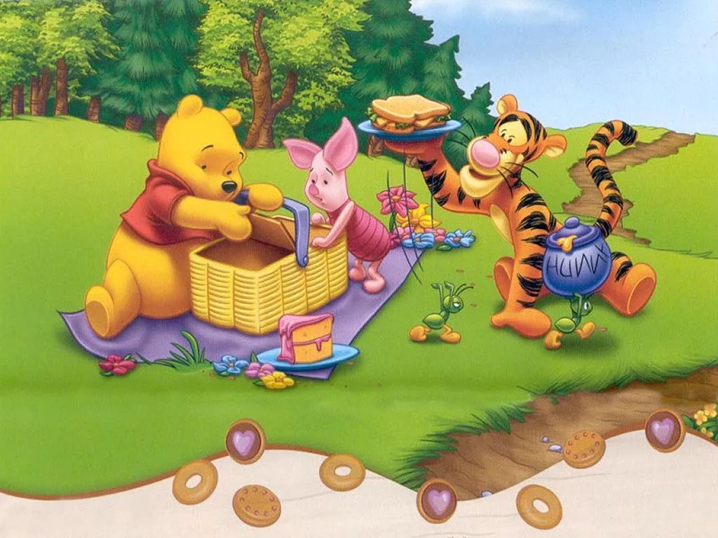 ... de escritorio de winnie the pooh en el campo con sus amigos para ninos ... de escritorio de winnie the pooh en el campo con sus amigos para ninos