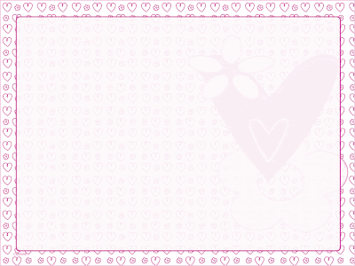 Fondos y Postales: Fondo carta infantil corazones y flores