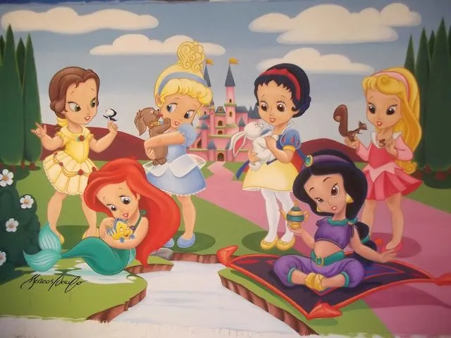 FONDOS Y POSTALES: Fondos de Princesas Disney bebés