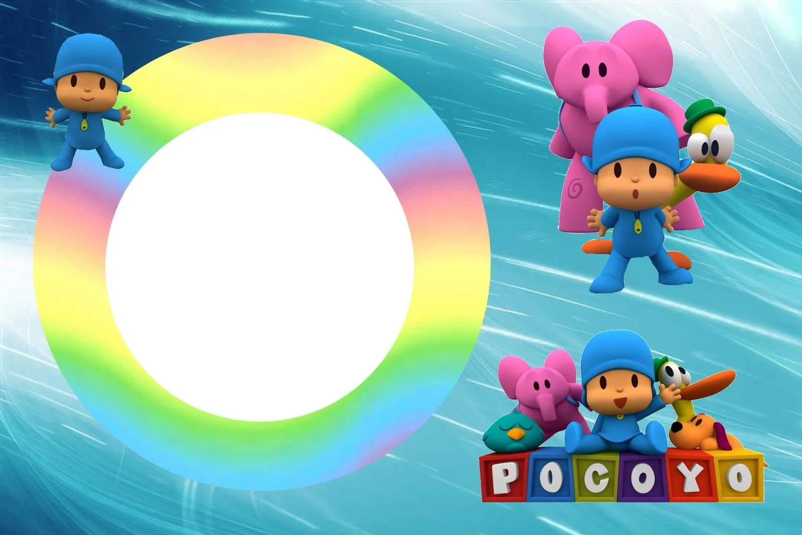 Fondos para tarjetas de Pocoyo - Imagui