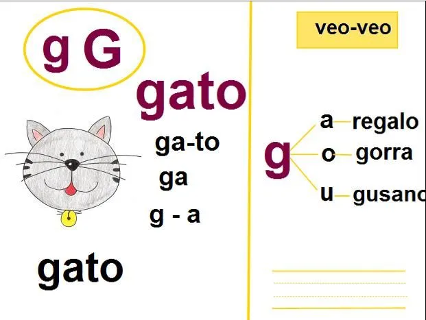 Fonema G-GU | Recurso educativo 33449 - Tiching Fonema G-GU | Recurso educativo 33449 - Tiching