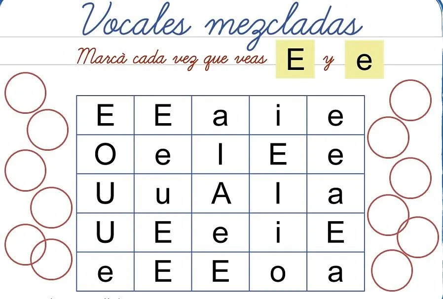 Vocales en mayuscula y minuscula - Imagui