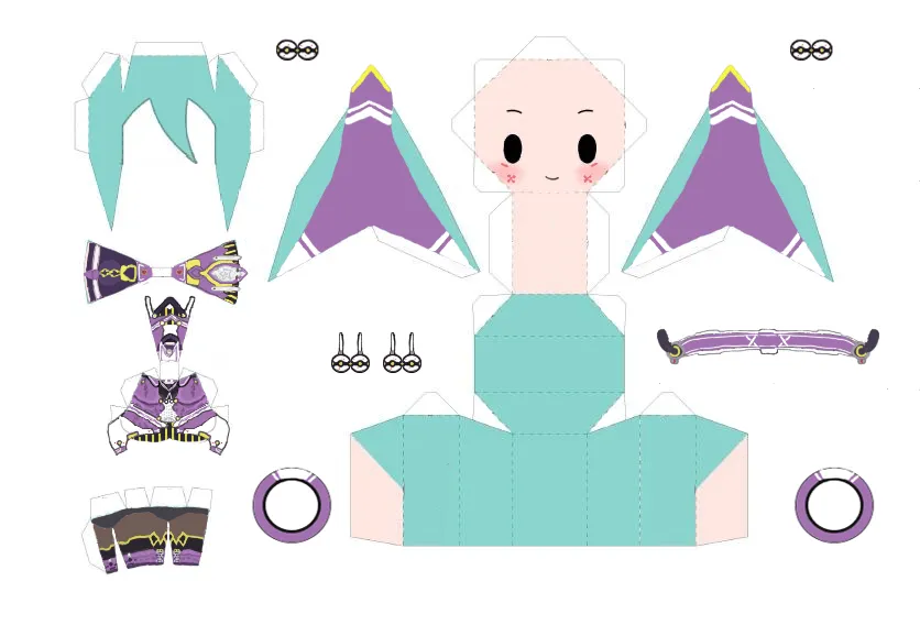 FOnewearl Style Miku Papercraft by OnsenManjuKun on DeviantArt