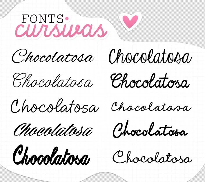 Fonts cursivas c: by Chokolathosza on DeviantArt