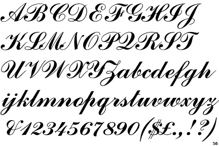 Fontscape Home > Handmade > Handwriting > Formal > Copperplate