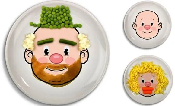 Food Face: Platos para dibujar con la comida - Recetín