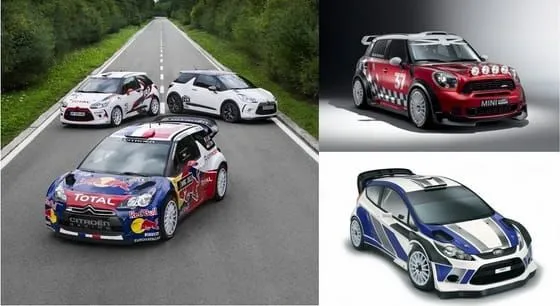 Ford Fiesta WRC, Citroën DS3 WRC y Mini WRC: los nuevos coches del WRC