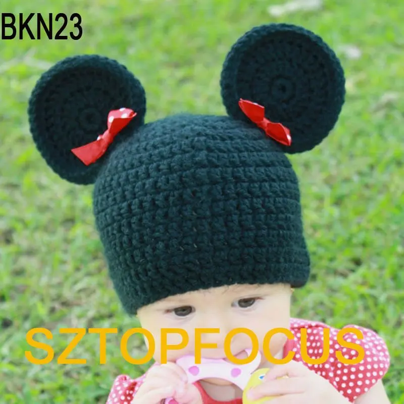 En forma de animal encantador del bebé del ganchillo gorros ...
