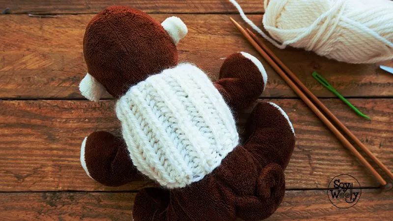 La forma más fácil de tejer un jersey para tu mascota | Soy Woolly
