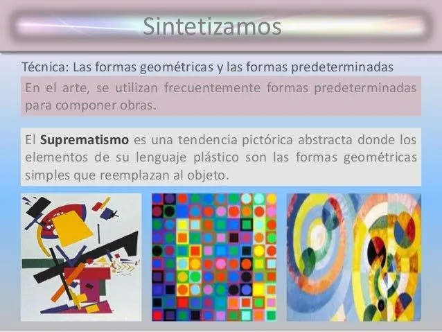 La forma plástica: realista, figurativa y abstracta La forma plástica: realista, figurativa y abstracta