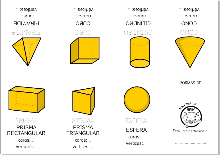 Formas geométricas 3d - Ficha y juegos GRATIS para casa o en el aula EDUCAPLANET APPS Formas geométricas 3d - Ficha y juegos GRATIS para casa o en el aula EDUCAPLANET APPS