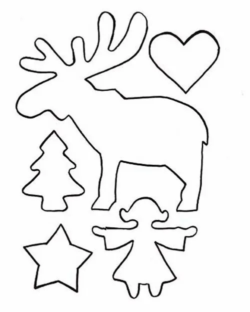 Formas | Planta de navidad, Árboles de navidad de fieltro, Siluetas de  navidad