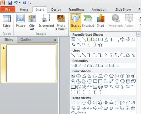 Formas de PowerPoint