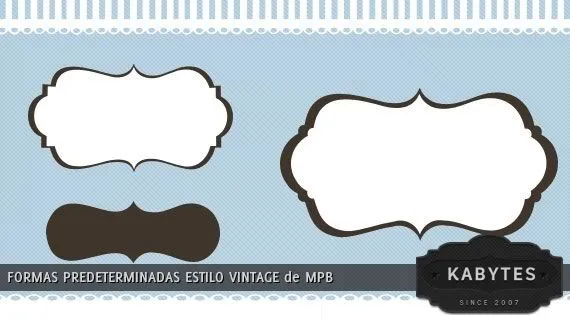 Formas predeterminadas de marcos vintage - Kabytes Formas predeterminadas de marcos vintage - Kabytes