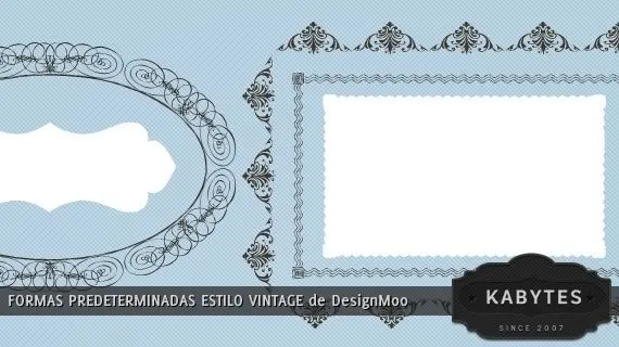 Formas predeterminadas de marcos vintage - Kabytes Formas predeterminadas de marcos vintage - Kabytes