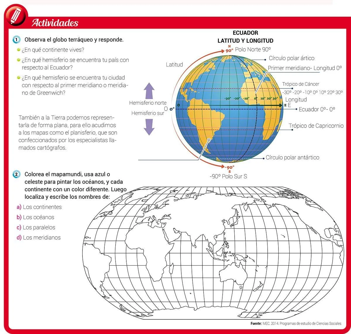 Formas de representar el planeta Tierra - Escolar - ABC Color Formas de representar el planeta Tierra - Escolar - ABC Color