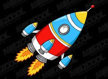 el formato EPS, palabra clave: vector material, cohetes, dibujos ...