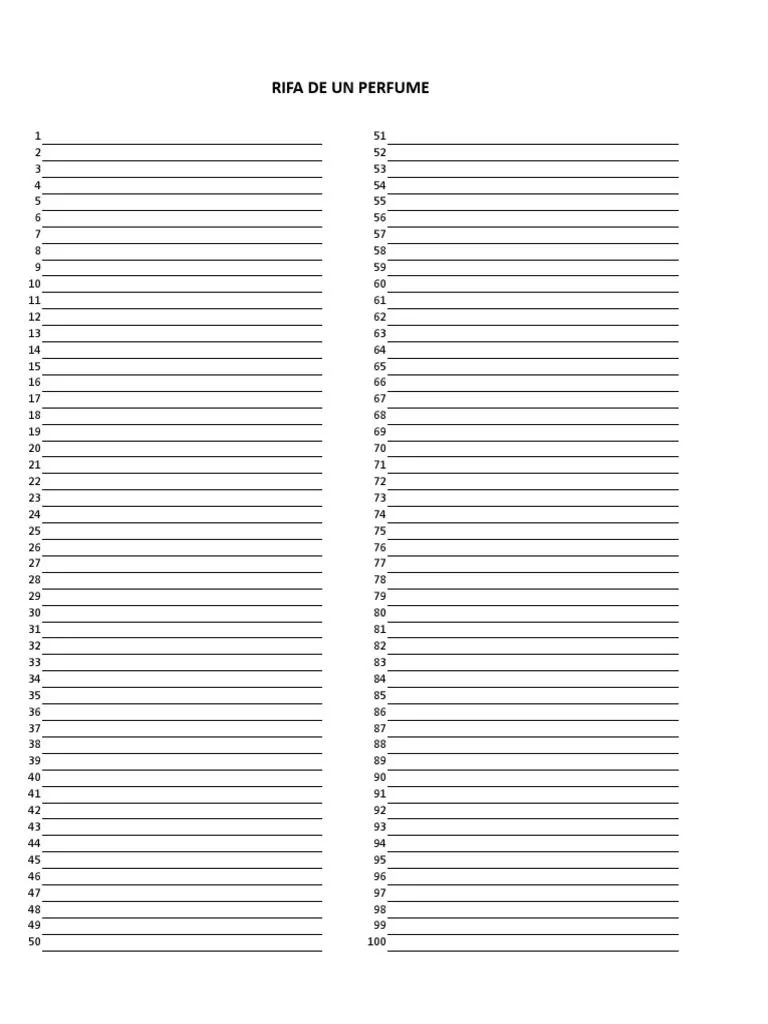 Formato de RIFAS | PDF