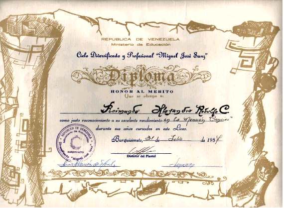 Diseños de diplomas de honor - Imagui
