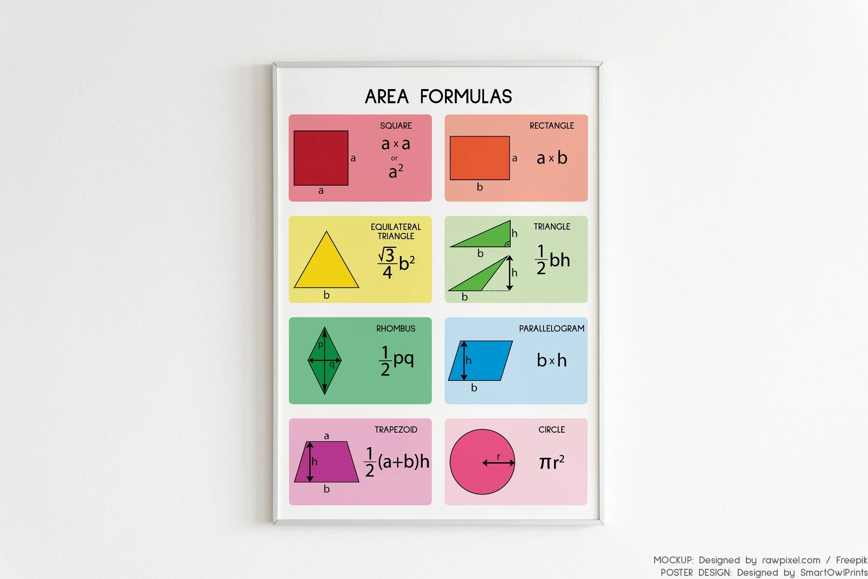 FÓRMULAS DE ÁREA, Geometría, Formas geométricas, Cartel educativo, Matemáticas, Colores del arco iris, Cartel de arte de pared de aula, IMPRIMIBLE, descarga digital - Etsy México FÓRMULAS DE ÁREA, Geometría, Formas geométricas, Cartel educativo, Matemáticas, Colores del arco iris, Cartel de arte de pared de aula, IMPRIMIBLE, descarga digital - Etsy México