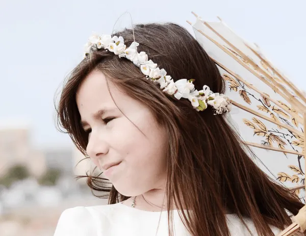 Tiara Comunión – Flores en el Pelo