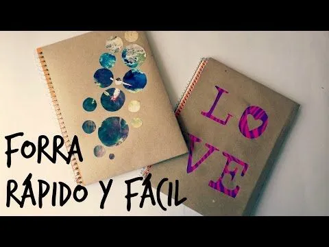 forra tus cuadernos