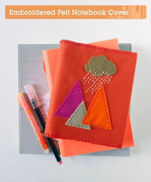 Cómo forrar una libreta con fieltro, paso a paso | Broches de ... Cómo forrar una libreta con fieltro, paso a paso | Broches de ...