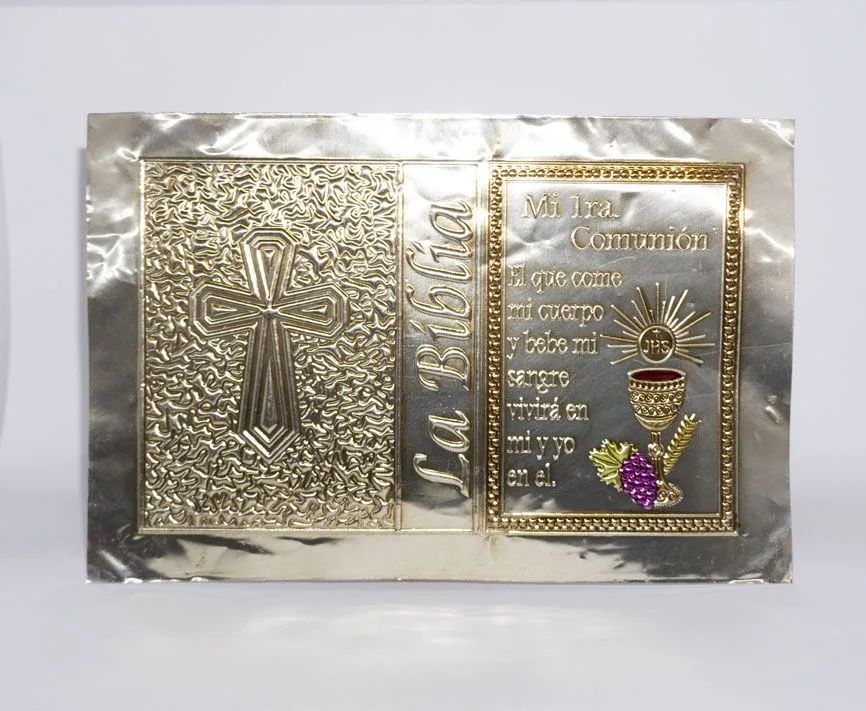 Forro Biblia Primera Comunión – Manualidades Liston de Oro Forro Biblia Primera Comunión – Manualidades Liston de Oro