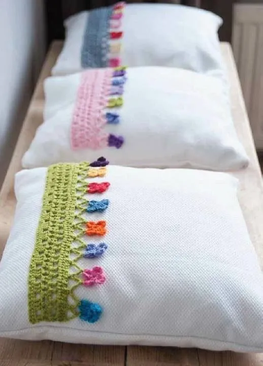 Forros para cojines o fundas de almohada decorativas, con cenefas ... Forros para cojines o fundas de almohada decorativas, con cenefas ...
