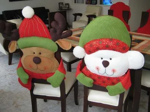 Forros para sillas Navidad on Pinterest | Chair Covers, Papa Noel ...