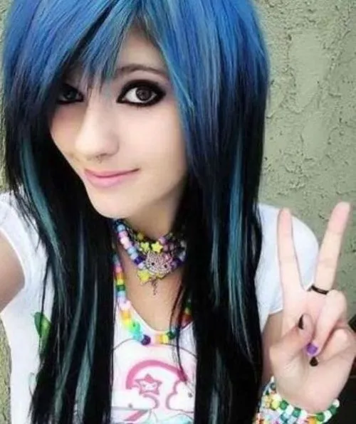 Chicas con el pelo pintado