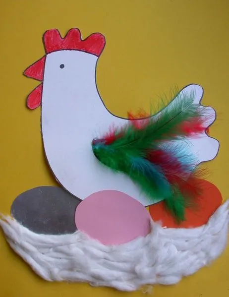 Gallina fosforera de foami - Imagui