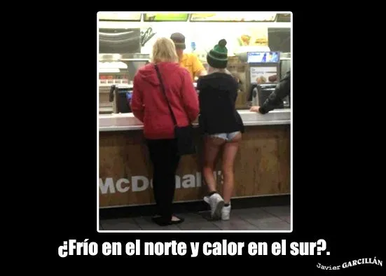FOTITOS GRACIOSAS: Frío y calor
