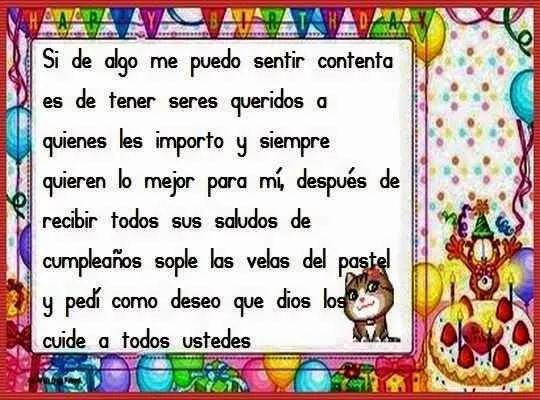 Fabulosas palabras de agradecimiento de cumpleaños ~ Frases de ... Fabulosas palabras de agradecimiento de cumpleaños ~ Frases de ...