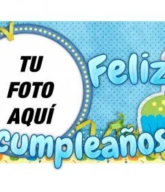 con la foto de alguien. Desea un feliz cumpleaños con esta tarjeta ... con la foto de alguien. Desea un feliz cumpleaños con esta tarjeta ...