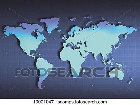 Foto - azul, continentes, tierra, plano, globos, globos y mapas ...