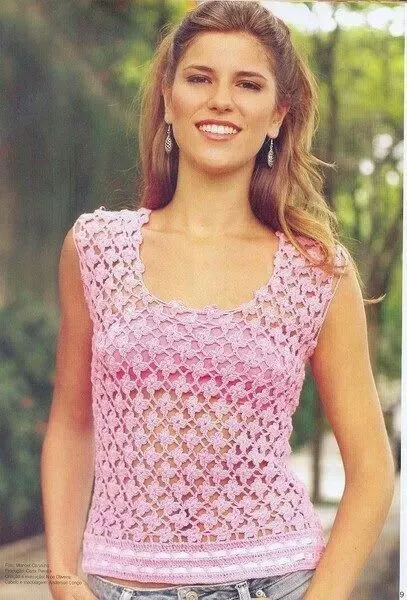 Foto de Blusas en crochet encontrada en www.atooms.com | cucire ...