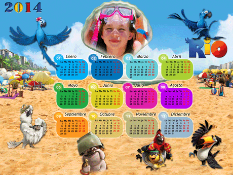 Calendario 2014 Disney - Fondos para Fotos y Foto Montajes en alta ...