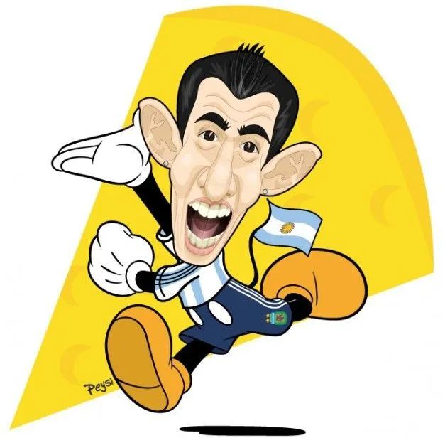 Foto - Caricatura de Di María