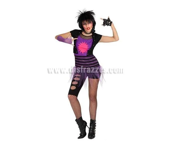 Foto Disfraz de Rockera para chicas talla S foto 657025