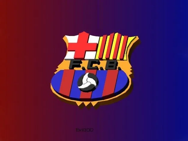 Foto - Escudo del fc barcelona disenado con autocad en 3d