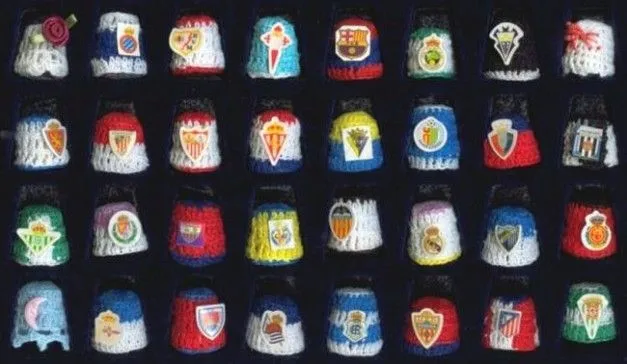 Foto - Escudos liga española en dedales